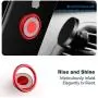 Allengel Cell Phone Ring Holder, 360 Rotation Bling Metal Finger Kickstand for Magnetic Car Mount Compatible with All Cellphone, Red Allengel Cell Phone Ring Holder, 360 Rotation Bling Metal Finger Kickstand for Magnetic Car Mount Compatible with All Cellphone, Red