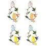 4 Pieces Metal Enamel Flower Leaves Branch Birds Connector DIY Bracelet Necklace Pendants Charms Findings for Jewelry Making DIY Craft 4 Pieces Metal Enamel Flower Leaves Branch Birds Connector DIY Bracelet Necklace Pendants Charms Findings for Jewelry Making DIY Craft