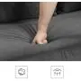 VASAGLE Sofa, Couch for Living Room, Velvet Surface, for Apartment, Small Space, Solid Wood Frame, Metal Legs, Easy Assembly, Mid-Century Modern Design, 71.3 x 32.3 x 33.9 Inches, Gray ULCS002G01 VASAGLE Sofa, Couch for Living Room, Velvet Surface, for Apartment, Small Space, Solid Wood Frame, Metal Legs, Easy Assembly, Mid-Century Modern Design, 71.3 x 32.3 x 33.9 Inches, Gray ULCS002G01