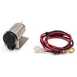 uxcell DC 12V Metal Car Cigarette Lighter Female Socket Connector Replacement with 60cm Cable