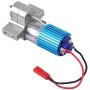 RC Gearbox, Metal Gear Box Speed Change with 370 Brush Motor for WPL 1633 RC Car(Silver)