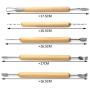 HTTMT- 11Pcs Pottery Tool Set Carving Sculpting Modeling Hobby Ceramics Art Supplies Kit [P/N: ET-TOOL017-SR]