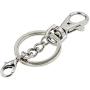 6 Pieces/Pack Metal Swivel Lanyards Snap Hooks Lobster Clasps with Key Rings for Kechain Handbag Jewelry Findings (Silver)