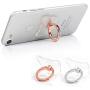 Maviss Diary 2 Pcs Ring Stand Holder Transparent Cat Universal 360 Degree Rotating Phone Metal Buckle Tablet Finger Grip Kickstand for All Phones Tablets - Sliver & Rose Gold