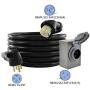 Conntek GIB1450-025 Duo-Rain Seal 50Amp Power Inlet Box and Temp Power Cord Combo Kit, 25 Feet Conntek GIB1450-025 Duo-Rain Seal 50Amp Power Inlet Box and Temp Power Cord Combo Kit, 25 Feet
