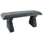 Arcadia Garden Products BE01 Fiberclay Garden Bench, Stone Black