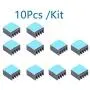 Awxlumv 10 pcs Small Heat Sinks 9 x 9 x 5 mm Aluminum Heatsink with Thermal Conductive Double Sided Tape for Cooling GPU IC Chips VRAM VGA RAM Awxlumv 10 pcs Small Heat Sinks 9 x 9 x 5 mm Aluminum Heatsink with Thermal Conductive Double Sided Tape for Cooling GPU IC Chips VRAM VGA RAM