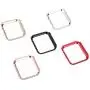 Coobes Compatible with Apple Watch Case 38mm 42mm, Metal Bumper Protective Cover Women Bling Diamond Crystal Rhinestone Shiny Compatible iWatch Series 3/2/1 (Diamond-5 Color Pack, 38mm)