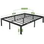 45MinST 18 Inch Maximum Storage Bed Frame/Reinforced Platform /3500lbs Heavy Duty/Easy Assembly/ Mattress Foundation/Steel Slat/Noise Free, Queen 45MinST 18 Inch Maximum Storage Bed Frame/Reinforced Platform /3500lbs Heavy Duty/Easy Assembly/ Mattress Foundation/Steel Slat/Noise Free, Queen