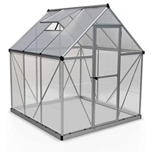Palram HG5506 Hybrid Hobby Greenhouse, 6 x 6 x 7, Silver Palram HG5506 Hybrid Hobby Greenhouse, 6 x 6 x 7, Silver
