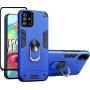 Samsung Galaxy A71 4G Screen Protector Folmeikat 360 Degree Rotating Metal Ring Cover with Kickstand Protective Phone Case (NOT for Samsung A71 5G/5G UW) 6.7'' (Blue)