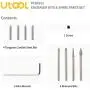 Utool 10PCS Engraver Diamond Point Bits & Spare Parts Set for Utool Engraver