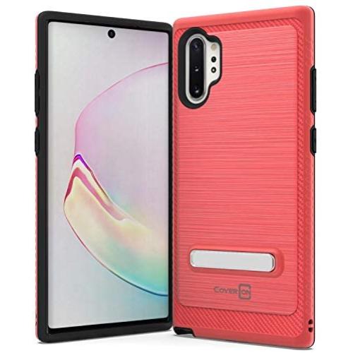 CoverON Metal Kickstand SleekStand Series for Samsung Galaxy Note 10 Plus Case/Note 10 Plus 5G Case - Red
