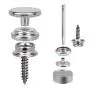 crafts man 150 PCS Canvas Snap Kit Tool,Metal Screws Snaps Marine Grade 3/8'' Socket Stainless Steel Boat Canvas Snaps with 2 Pcs Setting Tool for Boat Cover Furniture (150 pcs)