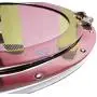 Nagina International Metal Crafted Nickel Plated Aluminum Porthole Bathroom Decor Mirror (20 Inches)