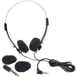 Parts Express Mini Stereo Lightweight Headphones with 4 ft. Cord