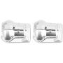 RC Car Axle Housing, 2 Pcs Metal Axle Housing Cover Front Rear Axles for Traxxas TRX4 1/10 RC Crawler Car RC Model Parts Accessories(Silver)