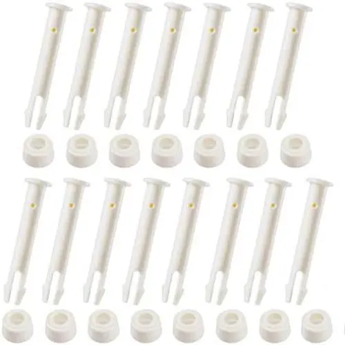 Holidaywoo 15 Pcs Plastic Pool Joint Pins for Intex Above Ground Pool 13-24 (2015 & Before) Metal Frame Pools with Extra 15 pcs Rubber Seals Pool Replacement Parts (2.36in) Holidaywoo 15 Pcs Plastic Pool Joint Pins for Intex Above Ground Pool 13-24 (2015 & Before) Metal Frame Pools with Extra 15 pcs Rubber Seals Pool Replacement Parts (2.36in)
