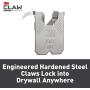 3M CLAW 6 Drywall Picture Hangers with Spot Markers, 15 lb., hang frames with no tools, holds up to 15 lbs