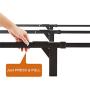 Amazon Basics 9-Leg Support Metal Bed Frame - Strong Support for Box Spring and Mattress Set - Tool-Free Easy Assembly - Full Size Bed