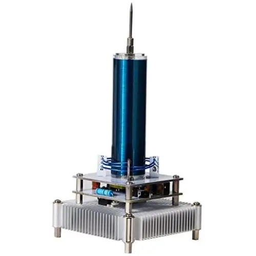 Joytech Music Tesla Coil Acrylic Base Shell Arc Plasma Loudspeaker Wireless Transmission Experiment Desktop Toy Model (YS03) Joytech Music Tesla Coil Acrylic Base Shell Arc Plasma Loudspeaker Wireless Transmission Experiment Desktop Toy Model (YS03)