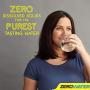 ZeroWater ZP-006-4, 6 Cup Water Filter Pitcher with Water Quality Meter,White and Blue