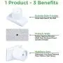 Wall Nanny Extender - 4 Inch Baby Gate Extension Kit (Made in USA) Extends Pressure Mounted Gates + Protects Walls + Stabilizes Gate - for Child, Pet & Dog Gates - Works on Stairs - Protector (4 Pack)
