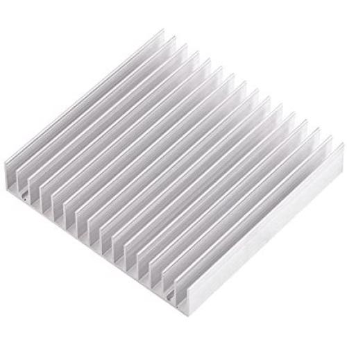 Aluminum Heat Sink Heatsink Module Cooler Fin for High Power Transistor Semiconductor Devices with 16 pcs fins 3.93''(L) x 3.93''(W) x 0.7''(H) /100mm(L) x 100mm(W) x 18mm(H)