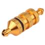 V GEBY RC Oil Fuel Filter, Alloy Aluminum Oil Nitro Fuel Filter Fit for 1/8 1/10 Scale RC Crawler Buggy Car Upgrade Parts(Gold)