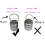 FAYALA Waterproof Aluminum Pill Case Box Aluminum Pill Container Metal Pill Box Case (Blue and Gray)