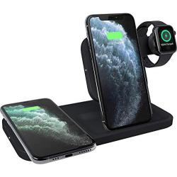 Logitech powered 3-in-1 Qi wireless charging dock (graphite)