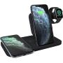 Logitech powered 3-in-1 Qi wireless charging dock (graphite)