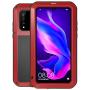 GFU Tempered Glass Armor Huawei P30 Case, Outdoor Dustproof Cover Shell for Huawei P30 Full Body Hybrid Heavy Duty Metal Shockproof (Red, P30)