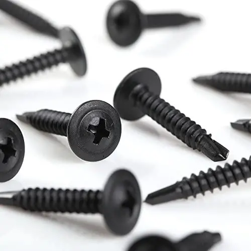 500 Pcs Phillips Truss Head Sheet Metal Self Tapping Screw 18-8 (#8 x 1'', Black) 500 Pcs Phillips Truss Head Sheet Metal Self Tapping Screw 18-8 (#8 x 1'', Black)