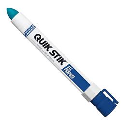 Markal 61070 Quik Stik Twist Long-Lasting Solid Paint Marker, Blue (Pack of 12)