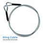 Zip Line Sling Cable, Wire Rope, 8/11/14 Foot, 3/16In (14 Foot)