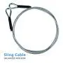 Zip Line Sling Cable, Wire Rope, 8/11/14 Foot, 3/16In (14 Foot) Zip Line Sling Cable, Wire Rope, 8/11/14 Foot, 3/16In (14 Foot)