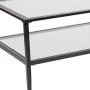 Flash Furniture Newport Collection Glass Coffee Table with Black Metal Frame