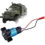 Dilwe RC Car Gearbox, Metal Speed Change Gear Box for WPL 1663 RC Car Accessory Parts(Black)