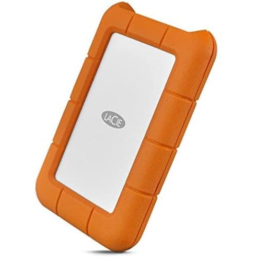 LaCie Rugged USB-C 5TB External Hard Drive Portable HDD – USB 3.0, Drop Shock Dust Rain Resistant Shuttle Drive, for Mac and PC Computer Desktop Workstation Laptop, 1 Month Adobe CC (STFR5000800)