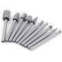 XT AUTO 10Pcs High Speed Steel Burr Bits Rotary Carving Burs Woodworking Rotary File Set for Metal Rotary Files Bit Wood Cutting Burrs Set