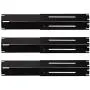BBQ funland (3-Pack Universal Adjustable Porcelain Steel Replacement Heat Plate Shield, Heat Tent, Flavorizer Bar, Burner Cover, Flame Tamer for Gas Grill, Extends from 11.75'' up to 21'' L