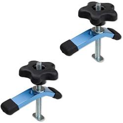 POWERTEC 71389 T-Track Mini Hold-Down Clamp, 3-5/8'' L x 3/4'' W – 2 Pack