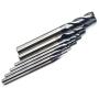 OSCARBIDE End Mills Set 4 Flutes for Steels,Square CNC Carbide Milling Cutter Dia（1 2 3 4 6 8mm) TiAN Coated Spiral Router Bits,6 Pieces