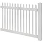 WamBam Fence BL19101 Nantucket Picket Vinyl Fence, White