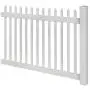 WamBam Fence BL19101 Nantucket Picket Vinyl Fence, White