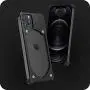 [iPhone 12/12 Pro] BeraShield Titanium Metal Slim Battery Case [Military Drop Tested, Lightweight, Naked Feel, Durable] Compatible with iPhone 12/12 Pro (Navy)