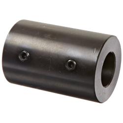 Climax Part RC-100 Mild Steel, Black Oxide Plating Rigid Coupling, 1 inch bore, 2 inch OD, 3 inch Length, 5/16-18 x 1/2 Set Screw