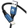 Extra Long USB A to Lightning Cable 3Pack MFi-Certified for iPhone Charger 10 ft Cable,Charging Cord 10 Foot Compatible iPhone 12 11 Pro X XS Max XR/8 Plus/7 Plus/6/6s Plus/5s /5c/iPad Mini Air(Blue)
