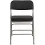 Flash Furniture HERCULES Series Premium Curved Triple Braced & Double Hinged Black Pin-Dot Fabric Metal Folding Chair Flash Furniture HERCULES Series Premium Curved Triple Braced & Double Hinged Black Pin-Dot Fabric Metal Folding Chair